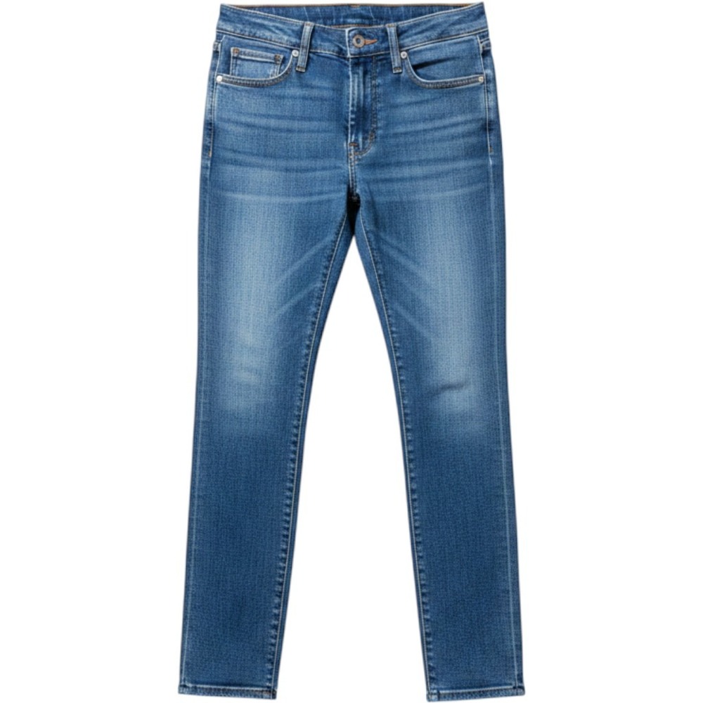 Signature by Levi Strauss Women High Rise Skinny Jeans Blue Denim Size 4 Med K3